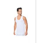 Seher Yıldızı Erkek Askılı Klasik Atlet - 12 Adet - 3XL - Beyaz