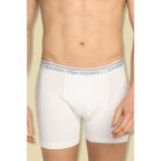 Seher Yıldızı Erkek Beyaz 6'lı Paket Likralı Pamuk Düz Renk Boxer - 2XL