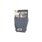 Seher Yıldızı Erkek Boxer, Düğmeli Penye Rahat Kesim, Koyu Gri, XL, 6'lı Paket