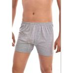 Seher Yıldızı Erkek Renkli Paçalı Boxer Don - 12 Adet - 3XL - Gri