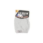 Seher Yıldızı Gri Düz Düğmeli Erkek Boxer