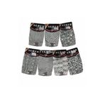 Seher Yıldızı Karışık Desenli Erkek Boxer 6'lı Paket Pamuklu İç Giyim Karışık L