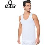 Seher Yıldızı Seher Beyaz Erkek Penye Atlet 6'lı - 5