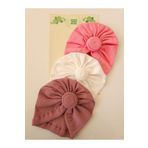 SeherBebeButik Kız Bebek & Çocuk Fırfır Bone & Bere 3Lü Set