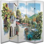 Şehir Temalı Özel Tasarım Paravan Room Divider 180 x 200 cm - 182 x 200 - Renkli