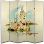Şehir Temalı Özel Tasarım Paravan Room Divider 180 x 200 cm - 200 x 200