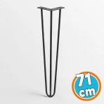 Sehpa Ayağı 71 Cm Siyah Metal Tekli Masa Ayağı Dayanıklı Mobilya Destek Ayağı Yükseltici Model