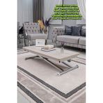 Sehpam Akıllı Home Üst Tabla Mdf Lizbon Oval Köşe Alt Ayak Krom