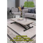 Sehpam Akıllı Home Üst Tabla Mdf Lizbon Oval Köşe Alt Ayak Siyah