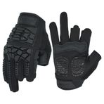 Seibertron T.T.F.I.G 2.0 Erkek Taktik Askeri Eldivenler Esnek Kauçuk Knuckle Protective Combat Hunting Yürüyüş Airsoft Paintball Motosiklet Binicilik Outdoor Eldiveni Siyah L