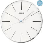 Seiko QXA634A Plastik Kasa Beyaz Renkli 30 cm Çaplı Şık Tasarım Dekoratif Sessiz Saniye Mekanizmalı Duvar Saati