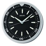 Seiko QXA723A Plastik Kasa Gri Renkli 40 cm Çaplı LumiBrite Modern Sessiz Saniye Mekanizmalı Duvar Saati