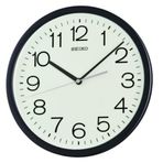 Seiko QXA847K Plastik Kasa Siyah Renkli 31 cm Çaplı Quartz Mekanizmalı Duvar Saati