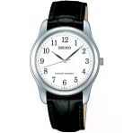 Seiko Scxp033 Quartz Deri Siyah Beyaz Kadran 35 Mm Erkek Kol Saati
