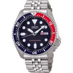 Seiko SKX009K2 Otomatik Divers Erkek Kol Saati Jubile Kordon Pepsi Bezel
