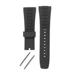 Seiko Velatura SNAE76P1 Uyumlu 26 mm Siyah Silikon Saat Kayışı – Ferah & Suya Dayanıklı
