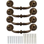SEIWEI 140 mm Çekmece Çekme Kolu Salıncak Halkaları Vintage Antika Dolap Dolap Düğmeleri Evrensel Bakır Pirinç Kulplar Mutfak Grubu Yatak Odası Gardırop, Barss, 4'lü Paket