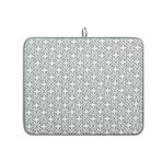 SEIWEI Mutfak Tezgah Matı Tabak, 49 x 41 cm Kompozit Sünger Emici Ters Çevrilebilir Mikrofiber Bulaşık Kurutma Matı, Mutfak için Isı Yalıtımlı Bulaşık Kurutma Pedi İç Mekan Yemek Masası Restoran için
