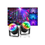 Sekabil Renkli Işıklı Lazer Parti Malzemesi Sese Duyarlı Rgb Küre Disko Topu