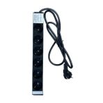 SekaTech NE-AD 6'lı 1,5 Metre Kablolu Grup Priz Aluminyum Gövde 16A 250V 4000W