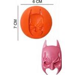 Şeker Hamur Kalıbı Silikon Batman Maske 6 7 Cm