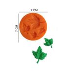 Şeker Hamur Kalıbı Silikon Çınar Yaprakları 7 7 Cm