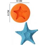 Şeker Hamur Kalıbı Silikon Deniz Yıldızı 6 6 Cm