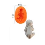Şeker Hamur Kalıbı Silikon Erkek Bebek 5 7 Cm