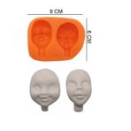 ŞEKER HAMUR KALIBI SİLİKON ERKEK BEBEK YÜZÜ 6*8 CM