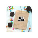 Şeker Ofisi 100'lü Kraft Kese Kağıdı - 13x17 cm Düz Renk Kurabiye, Hediye, Kına, Davetiye Paketleme