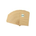 Şeker Ofisi 50'li Kraft Kese Kağıdı Hediye Paketi - 10x17 Cm Düz Renk