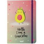 Şeker Ofisi A5 Desenli Sert Kapak Avokado Lastikli Defter