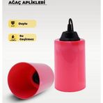 Şeker Pembe Silindir Ağaç Feneri