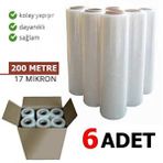 Şeker Portakalım 6 Adet Palet Streç Film 17 Mikron 50 Cm X 200 Metre