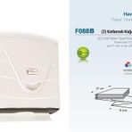 Şeker Portakalım Flosoft F088B Banyo Mutfak Lavabo Z Katlı Kağıt Havlu Dispenseri Beyaz 300 Lü