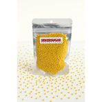 ŞEKER & SUGAR Pasta Süsleme Şekeri Boncuk Şeker 2 mm Metalik Sarı 40 gr. Sprinkles