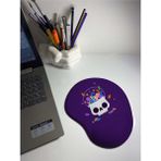Şekerli Kuru Kafa Bilek Destekli Mouse Pad - Beyaz