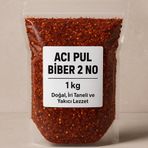 Şekeroğlu Acı Pul Biber 2 No – 1 kg | Doğal, İri Taneli ve Yakıcı Lezzet