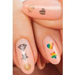 Şekiller Tırnak Dövmesi, Tırnak Tattoo, Nail Art, Tırnak Sticker