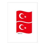 Şekilli 2li Bayrak 12X9 cm Renkli Baskı Sticker, Bisiklet, Karavan,otomobil,çocuk - belirtilmemiş - Çok Renkli