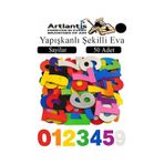 Şekilli Eva Yapışkanlı 50 Li 1 Paket Kendinden Yapışkanlı Eva Sticker Okul Öncesi Kreş Ana Sınıfı Etkinlik Proje Siyah
