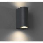 Sekizgen LED 10 Adet Çift Yönlü Aplik Antrasit Renk Gövde Ampulsüz Tır SL-1903