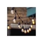 sekizgen led 10 Metre 20 Duylu Rustik Edison Ampullü Eklenebilir Organizasyon Bahçe Ve Dış Mekan Aydınlatma