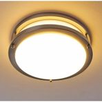 Sekizgen Led 24w Radar Sensörlü Günışığı Tavan Armatürü Siyah