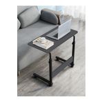 Sekizincicadde Yukseklik Ayarli Laptop Sehpasi Ve Calisma Masasi - Antrasit (Tekerli) Oval Kenar - 70X40