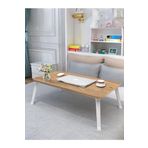 sekizincicaddedizayn Çift Kişilik Yatak Sehpası - Atlantik Çam - Oval Kenar 80x40