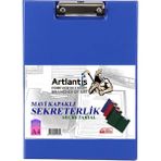 Sekreterlik Kapaklı Mavi A-4 Pvc 1 Adet Okul Büro Ofis Öğrenci - 23x32 cm - Standart
