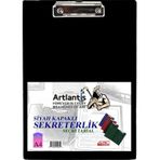 Sekreterlik Kapaklı Siyah A-4 Pvc 1 Adet Okul Büro Ofis Öğrenci