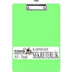 Sekreterlik Kapaksız A5 Küçük Boy 1 Adet Renkli Kapaksız Sekreterlik Klipsli Metal Mekanizmalı 80 Yaprak Kapasiteli Ofis