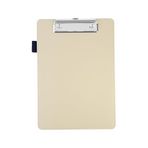Sekreterlik,a5 Küçük Boy,kapaksız,a5 Clipboard Vegan Suni DERI,17,5X24,5 Cm.,bej